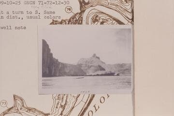 Up Glen Canyon from Mile 71.4 to Lion Mountain which is the end of the Kaiparowitz Plateau