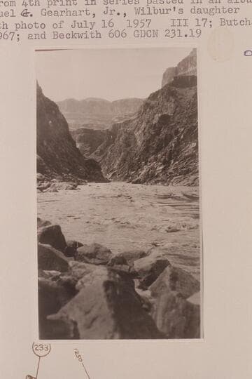 Down from Mile 230.7 at head of 231 Mile Rapid