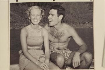 Shirley and Garth Marston at end of 1948 Grand Canyon traverse
