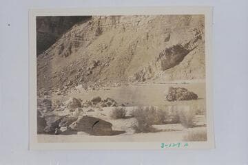 From left bank across river above Hance Rapid to Dyke