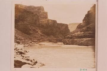 Down river from foot of 24 1/2 Mile Rapid