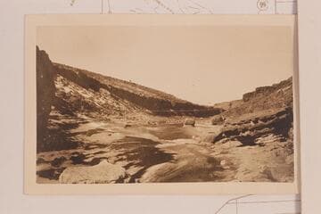 The gauging station below the Grand Falls.  Dry season