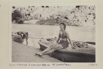 Elgin Pierce and Georgie White.  Head of Vulcan Rapids