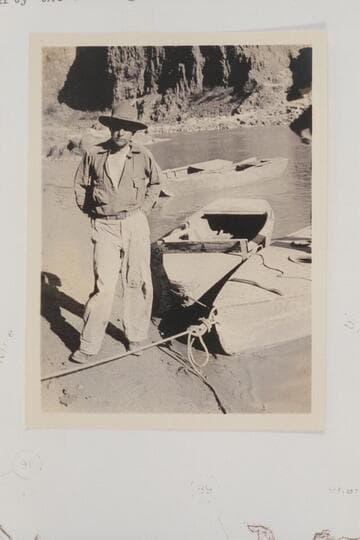 Clyde Eddy at the mouth of Pipe Creek
