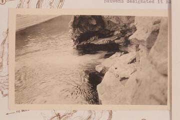 The Blue Spring.  Exploration trip.  Bauwens designated it "Baum Spring."