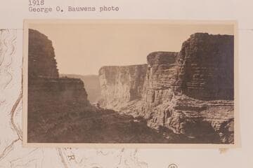 The side canyon of the Little Colorado leading to the Blue Spring