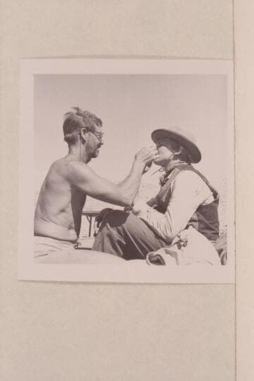 Frank LaRue makes up Buzz Belknap as Andy Hall.  Gods Pocket