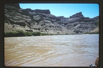 Plane at river level at junction