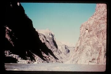 View upstream between Diamond Creek and Bridge Canyon dam site