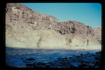 Garth runs yak with camera, 217 Mile Rapid