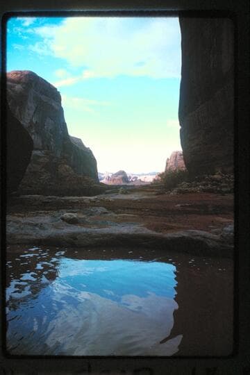 Out of Nasja Canyon at dropoff