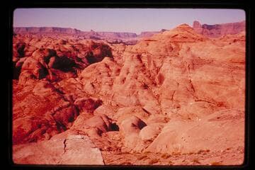 Down Glen Canyon, down into drainage of Lehi Canyon from Little Gray Mesa