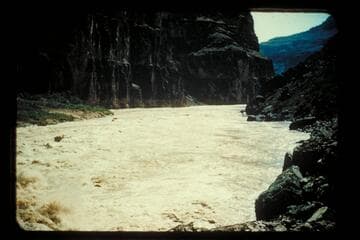 Lower end of Vulcan; boat at point