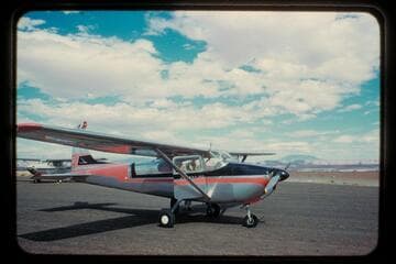 Charter plane at Page, Navajo Mountain