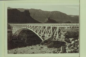 Highway Bridge across Marble Canyon.  Mile 5 1/2