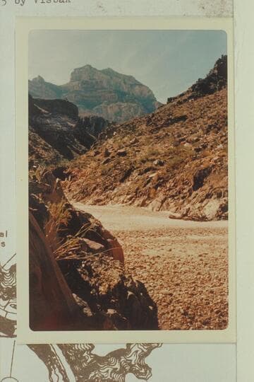 Looking up Slate Canyon from the beach