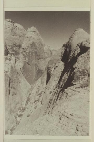 Down the joint toward the mouth of Nasja Creek from the west side of the creek near the rim