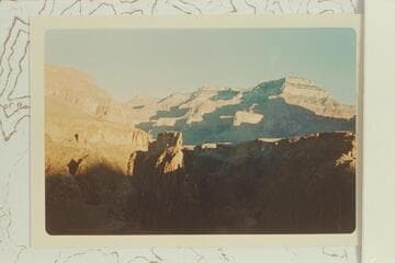 Shiva Temple from west of Horn Creek.  Morning sun