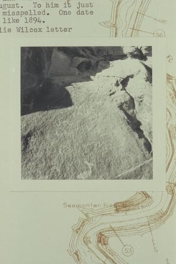 Names inscribed in Rock Creek