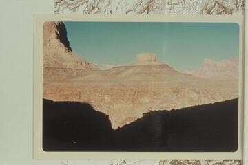 Downriver westerly showing Scylla Butte across Slate Creek