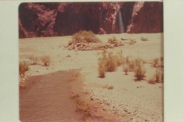 The mouth of Bright Angel Creek