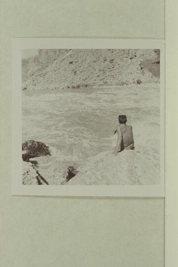 Buzz Belknap sizes up Badger Creek Rapid; Marston-Disney cruise