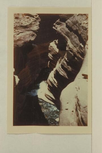 Down Deer Creek gorge above the falls