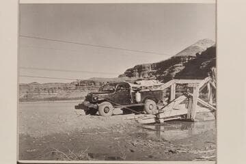 Belknap's Power Wagon off the Chaffin Ferry at Hite