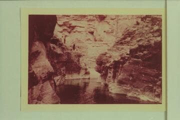 Lagoon in mouth of Supai Creek with Colorado River in background