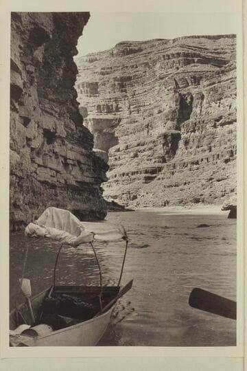 The 10-ft. spruce folding boat on the San Juan River