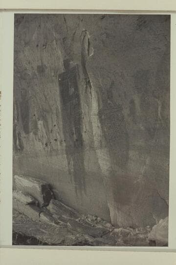 Port [sic] of the panel of paintings in Horseshoe Canyon about a half mile below the mouth of Bluejohn Canyon