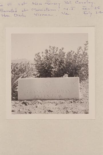 Headstone of Frank V. Goodman.  Cemetery at Vernal.  Goodman died at Vernal 1915, June 22.  State of Utah death certificate gives date of death as June 24