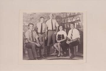 The Daniel Julien family.  Print sent with Xmas card of 1971