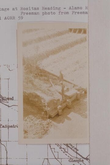 The foot of the portage at Rositas Heading; Alamo River