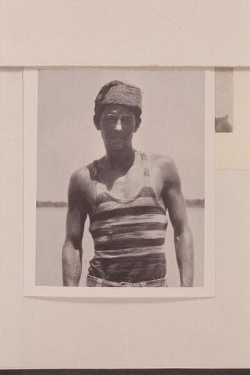 W. Gordon Adger at end of Grand Canyon traverse.  Needles