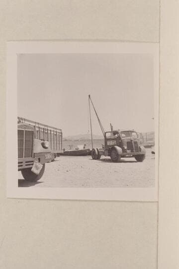 Loading the Disney boats at Boulder City Landing.  The "Emma Dean" with the chair is on the beach