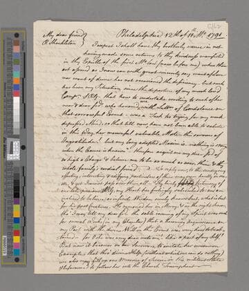 Jones, Rebecca. Letter to Richard Shackleton