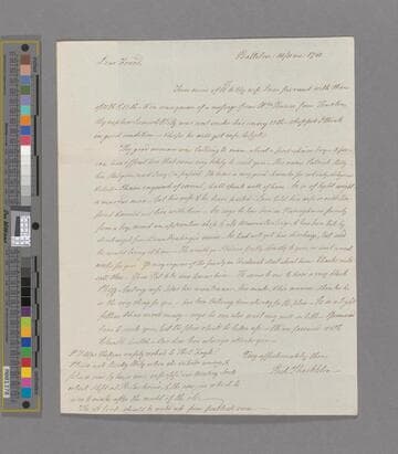 Shackleton, Richard. Letter to Elizabeth (Pim) Pike