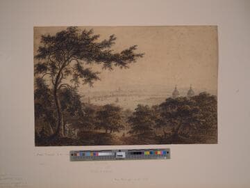 Greenwich Hospital and London from Flamstead