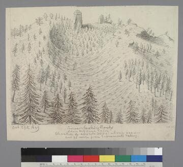 Tower-looking Rocks above Mill Creek Canon