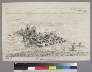 Ferriage of the Platte above Deer Ck