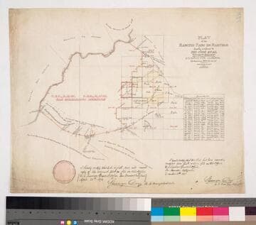 Plat of the Rancho Paso de Bartolo finally confirmed to Pio Pico et al