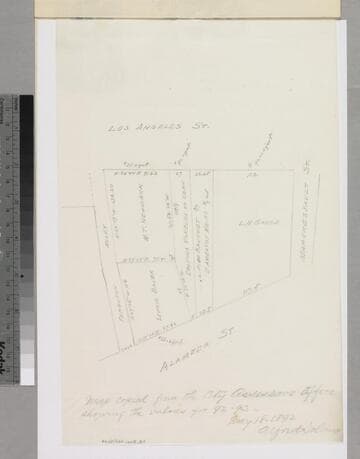 Amestoy, Domingo - Map copied from Assessor's Office map