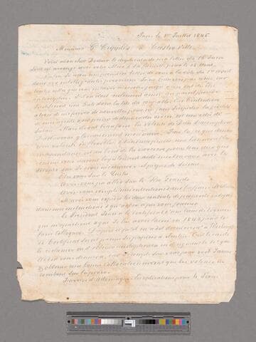 Henri Castro to George Cupples