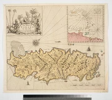 Island of Tobago by John Seller And are to be Sold at his Shop on the West side of the Royall Exchange And at the Hermitage in Wapping
