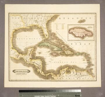 West India Islands And Adjacent Coasts of the United States, Mexico, Guatimala & Columbia