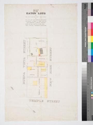 Map of the Eaton Lots on the N.W. side of New High Street