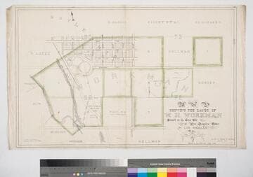 Map Showing the Lands of W.H. Workman situated on the East Side of Los Angeles River