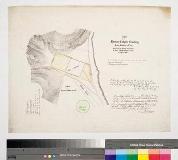 Map of the Roman Catholic Cemetery