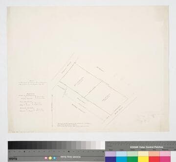 Map of the tracts of land of Mrs. J.R. Quirolo & Alby E. Dixon
